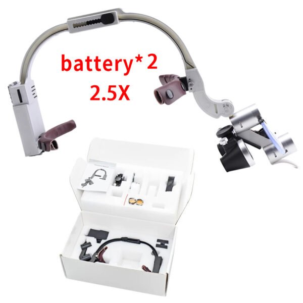590215269 ShadowLite – Lámpara Dental Ultraliviana con Lupa y Doble Batería