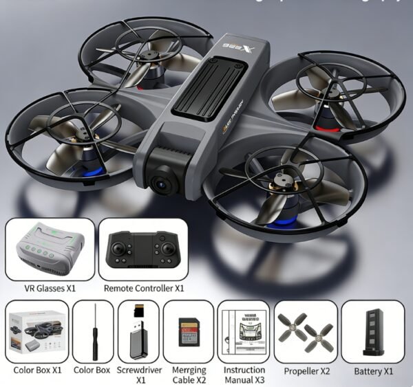 SkyRacer X226 – Drone FPV Brushless con Cámara HD y Vuelo Estable