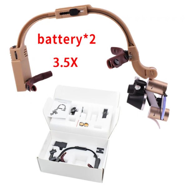 590215267 ShadowLite – Lámpara Dental Ultraliviana con Lupa y Doble Batería