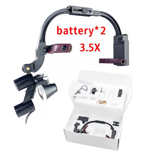 590215263 ShadowLite – Lámpara Dental Ultraliviana con Lupa y Doble Batería