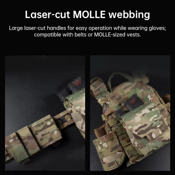 590214806 MOLLE Admin – Pouch Táctico Modular para Cargadores, Botiquín y EDC