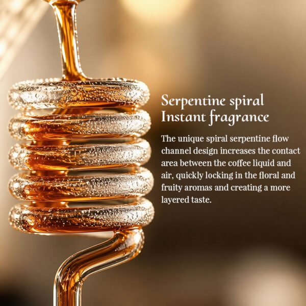590214856 ChillBrew Spiral – Dripper de Café con Enfriamiento en Espiral