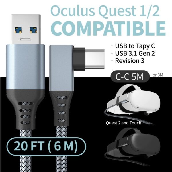 QuestLink Flex – Cable VR de Alta Velocidad para Oculus Quest 2