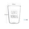 589465661 Morning Glow – Taza de Vidrio 400 ml para Café, Té y Yogur