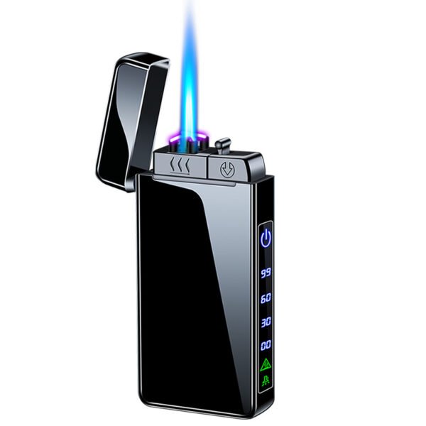 590215341 TripleFlame – Encendedor Metálico Recargable de Triple Llama y Diseño Antiviento