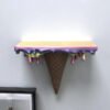 Estantería de helado derretido