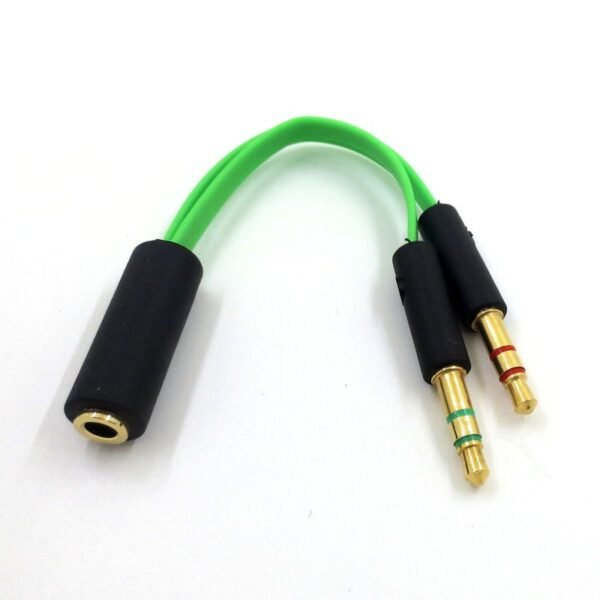 589467159 GameSplit 2 en 1 – Adaptador de Audio y Micrófono para Auriculares Gamer