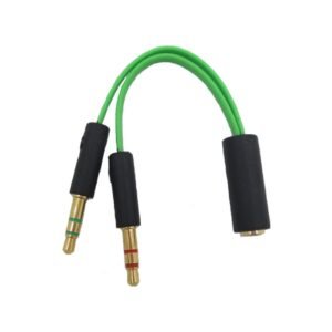 589467156 GameSplit 2 en 1 – Adaptador de Audio y Micrófono para Auriculares Gamer