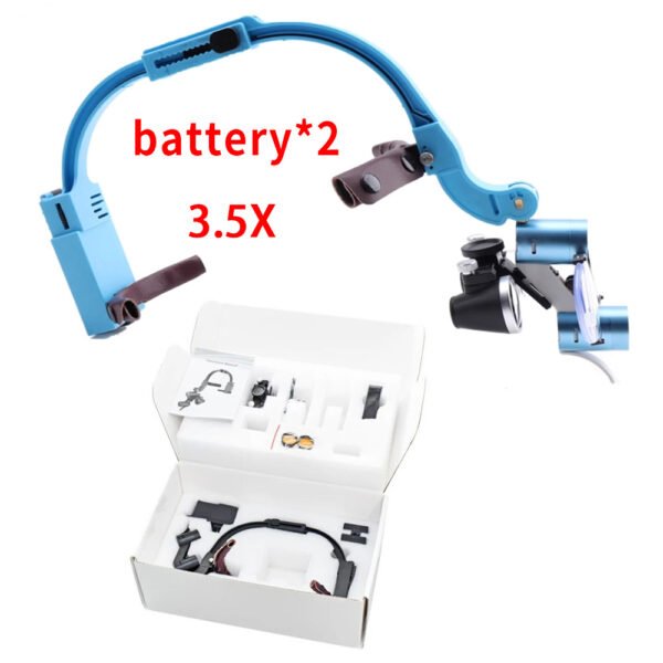 590215265 ShadowLite – Lámpara Dental Ultraliviana con Lupa y Doble Batería