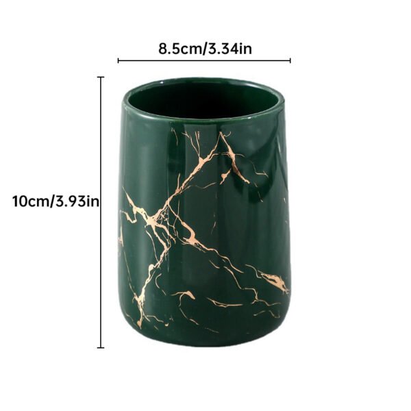 590214840 Luxe Duo – Set de Vasos de Cerámica para Baño en Pareja