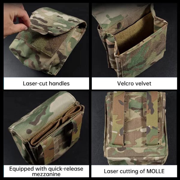 590214805 MOLLE Admin – Pouch Táctico Modular para Cargadores, Botiquín y EDC