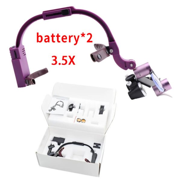 590215266 ShadowLite – Lámpara Dental Ultraliviana con Lupa y Doble Batería