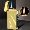590215343 TripleFlame – Encendedor Metálico Recargable de Triple Llama y Diseño Antiviento