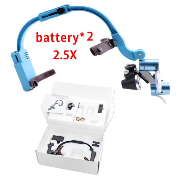 590215270 ShadowLite – Lámpara Dental Ultraliviana con Lupa y Doble Batería