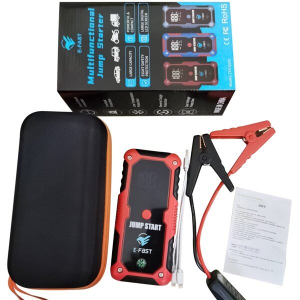 589466502 PowerStart Q520 – Arrancador Portátil 12V con Power Bank y Luz LED