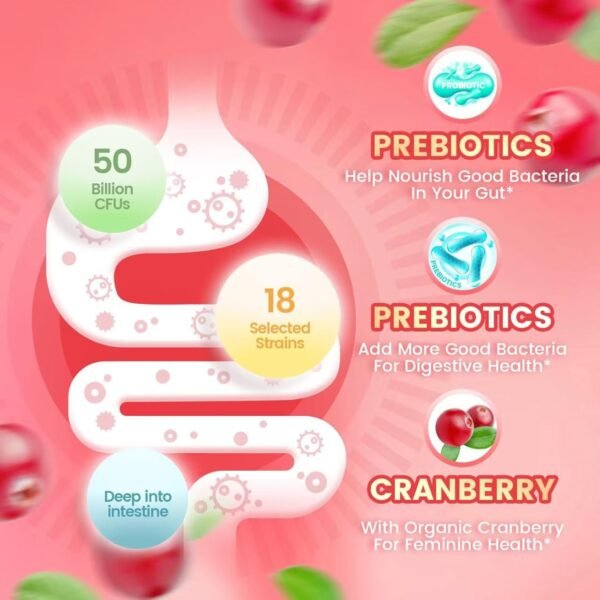 Gummies Probióticas para Mujer – 60 Unidades