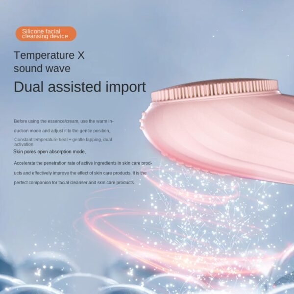 PureGlow Sonic – Limpiador Facial de Silicona con Calor y Masaje